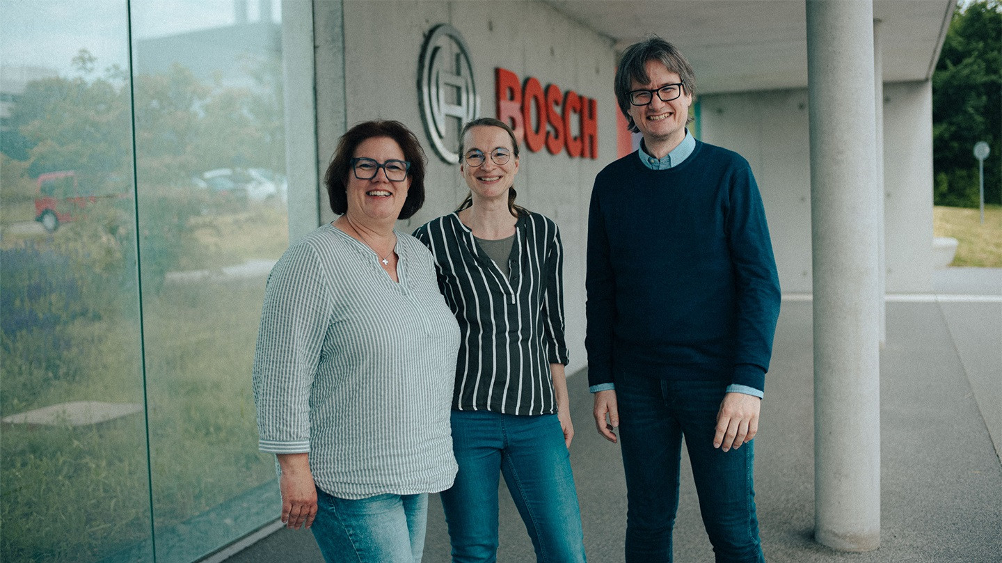 Das Mobilitätsteam um Stefanie Milankovic (links) der Robert Bosch GmbH am Standort Schwiederdingen